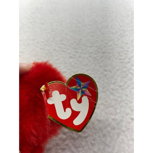 Ty Beanie Buddies Collection 1999 Osito Bear Red With Mexican Flag Plush 14" - Picture 8 of 9